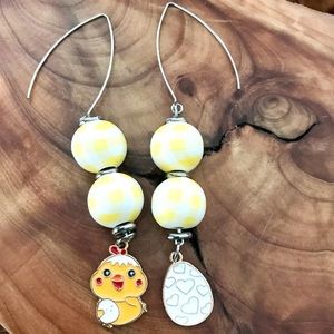 🆕Baby Chick and Easter Egg Dangle Earrings